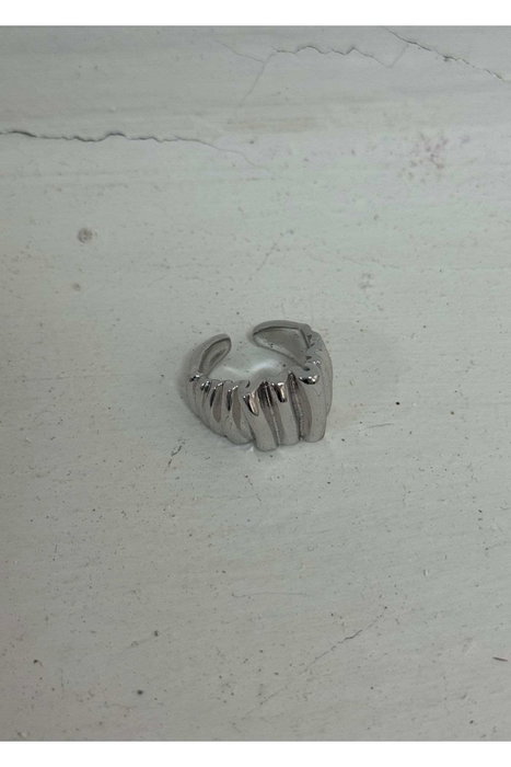 Heliophilia Silver Anillo de Cuerpo de Latón Plateado Ajustable Heliophilia Silver Anillo de Cuerpo de Latón Plateado Ajustable